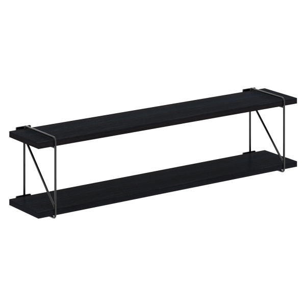 Полка с полкодержателями SH3-ROD Дуб Юкон Модерн 860х166х214 COFFEE