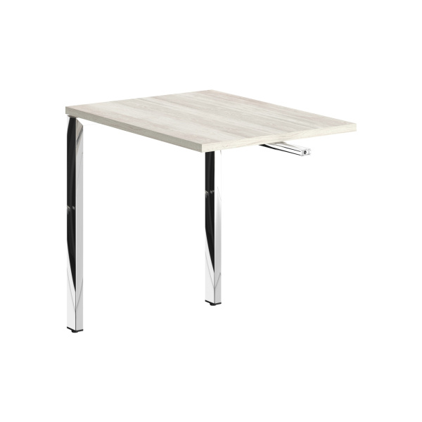 Брифинг приставка XGB 860.1 Сосна Эдмонт/Нержавейка полированная 800х600х750 XTEN GLOSS