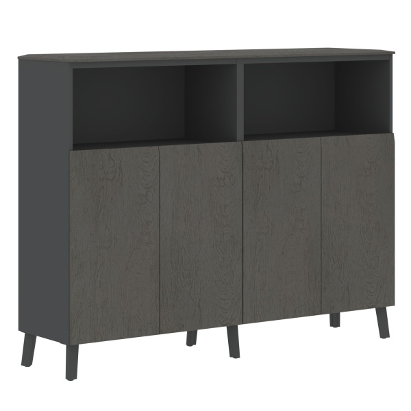 Греденция JMGR 1745 Орех Мокко/Антрацит 1706х452х1305 JAY