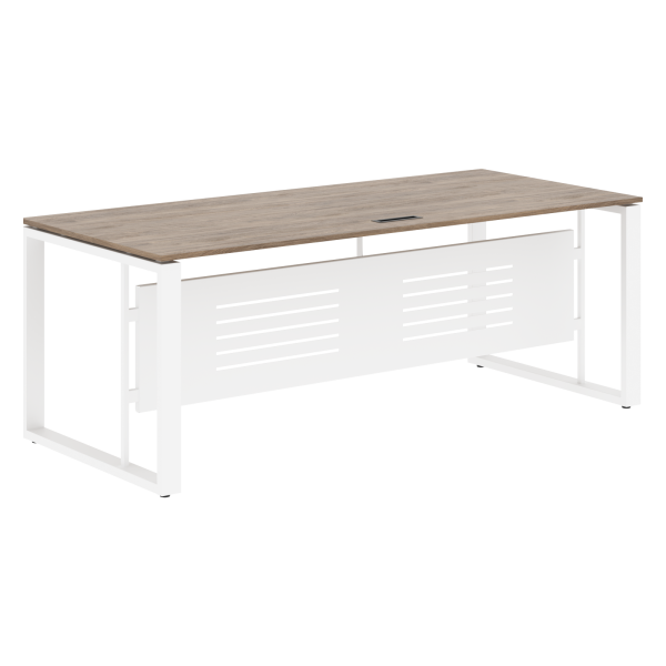Стол руководителя EST 209M Кария Пальмира/Белый 2000х900х750 ENIO
