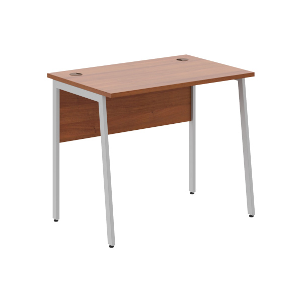 Стол прямой СП-1.1P Орех Французский/Алюминий 900х608х755 IMAGO PLUS