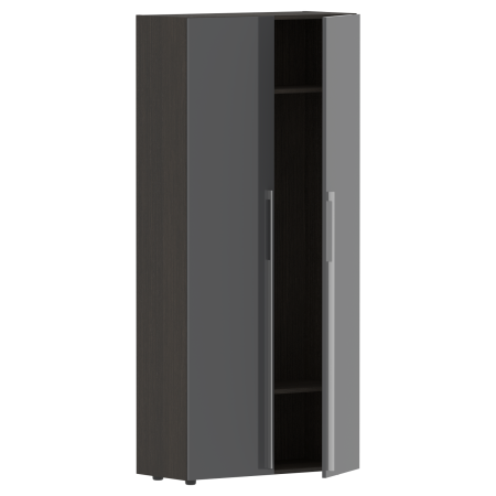 Гардероб СП-064-25-13 Серый глянец/Дуб Мореный 900х450х2010 KANON