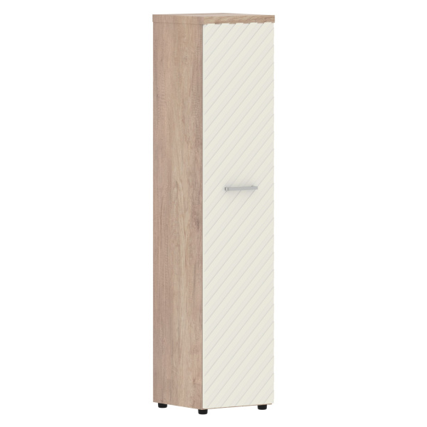 Шкаф колонка с глухой дверью и топом TLHC 42.1(L) Латте/Дуб Каньон Z 432х450х1968 TORR LUX