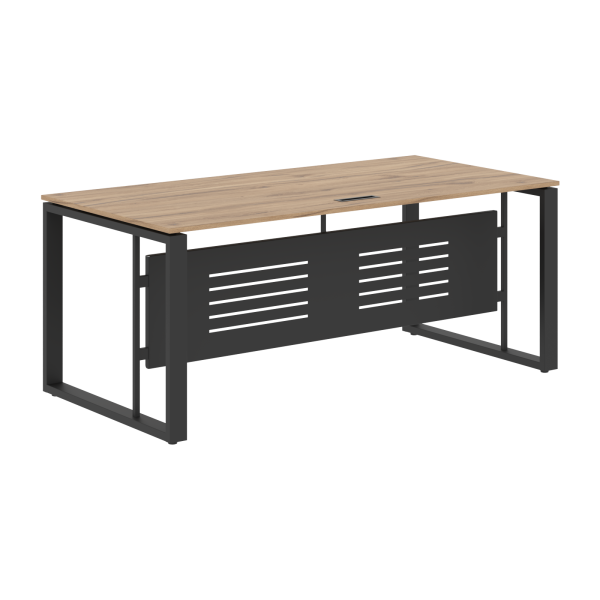 Стол руководителя EST 189M Дуб Денвер светлый/Антрацит 1800х900х750 ENIO