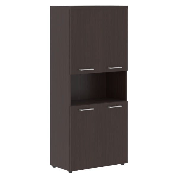 Шкаф с 2-мя комплектами глухих малых дверей и топом THC 85.4 венге-магия Z 856х450х1968 TORR-Z