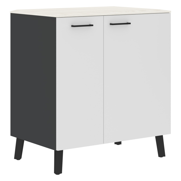 Тумба фриго-бар JGR 8655 Ясень белый/Белый/Антрацит 860х550х940 JAY