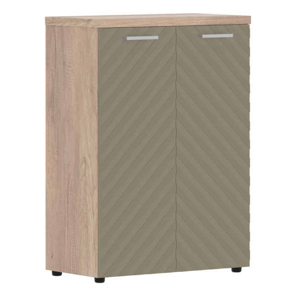 Шкаф с глухими средними дверьми и топом TLMC 85.1 Капучино/Дуб Каньон Z 856х450х1203 TORR LUX