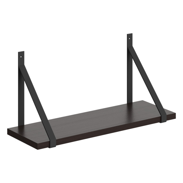 Полка с полкодержателями SH2-GINO Венге Магия 630х210х300 COFFEE