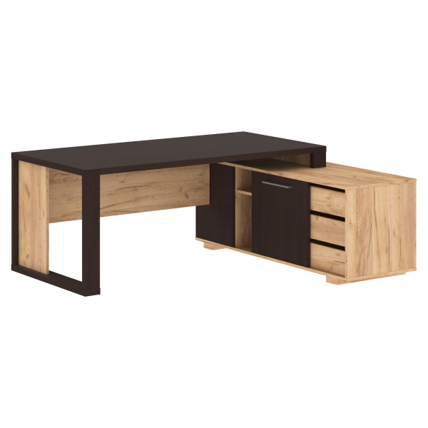 Стол руководителя с тумбой ACT 1916.A(R) Венге Магия/Дуб Бофорд 1 950х1 600х750 ALTO
