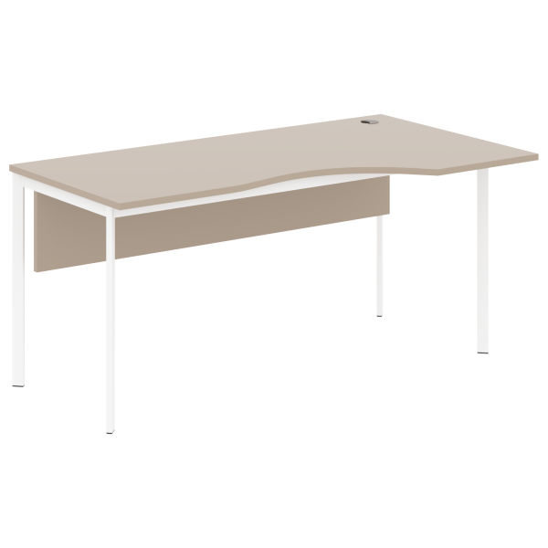Стол эргономичный СА-1SD(R) Мокачино/Белый 1600х900х755 Imago S