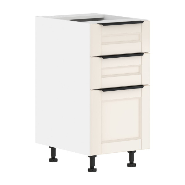 Шкаф напольный с ящиками MOB 4082.2C Бежевая эмаль/Белый 400х560х820 SICILIA