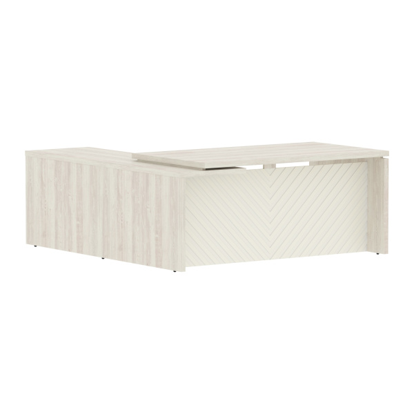 Стол руководителя TLCT 1820(R) Сосна Эдмонт Z/Латте 1800х2000х750 TORR LUX