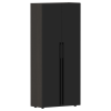 Шкаф высокий глухой СП-064-25-14 Черный глянец/Дуб Мореный 900х450х2010 KANON