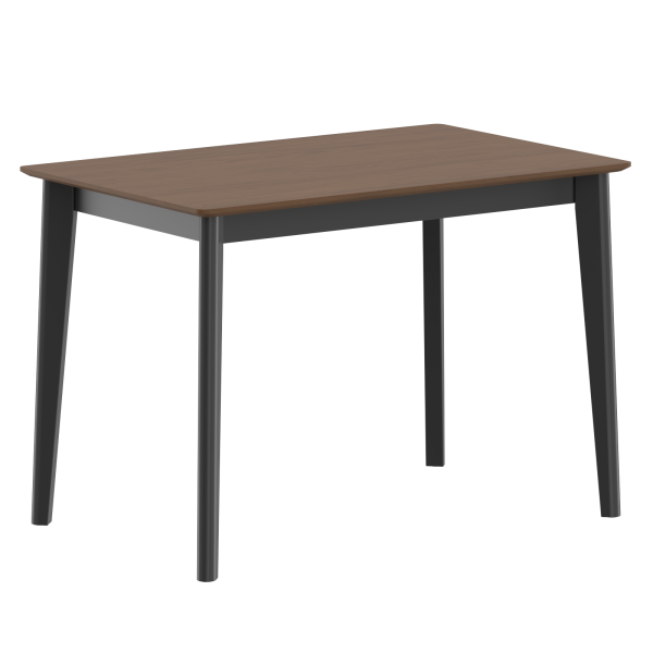 Стол прямой LYKKE TS-110 Орех/Черный 1100х700х750 LYKKE