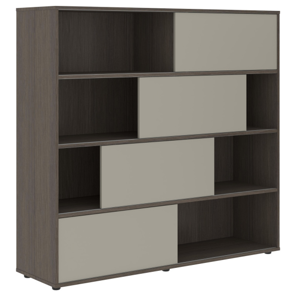 Шкаф с дверьми купе VMCS 1615 Аметист/Дуб Сильвер 1600х450х1517 VELION