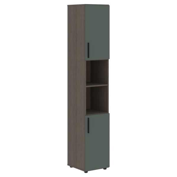 Шкаф высокий узкий VHCS 40.4 Нефрит/Дуб Сильвер 400х430х2253 VELION