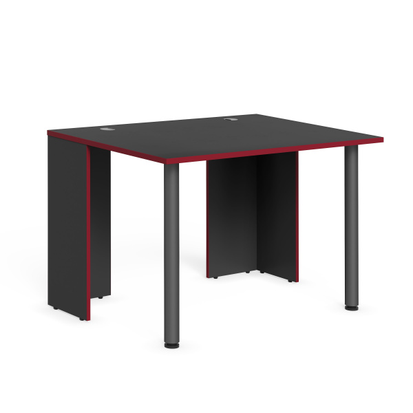 Стол компьютерный игровой SSTG 1385.2 Антрацит/Красный 1200х850х750 с опорами металлическими SKILLL