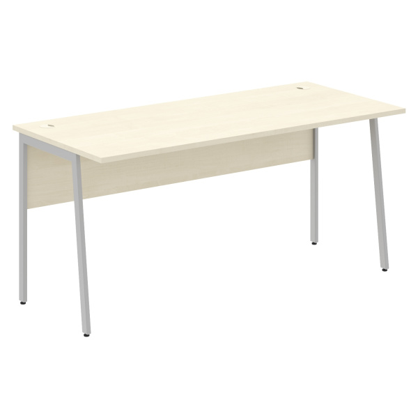 Стол прямой СП-4P Клен*/Алюминий 1600х720х755 IMAGO PLUS