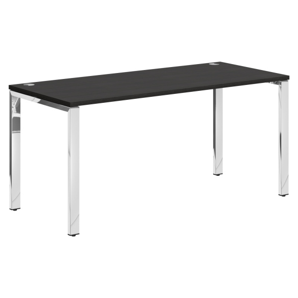 Стол прямой XGST 167.1 Дуб Юкон Модерн/Нержавейка полированная 1600х700х750 XTEN GLOSS