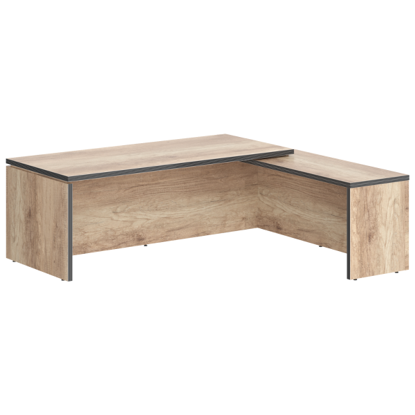 Стол руководителя TCT 2220(R) дуб Каньон 2200х2000х750 TORR