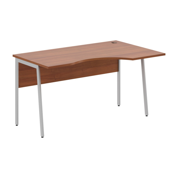 Стол прямой СА-2P(R) Орех Французский/Алюминий 1400х900х755 IMAGO PLUS