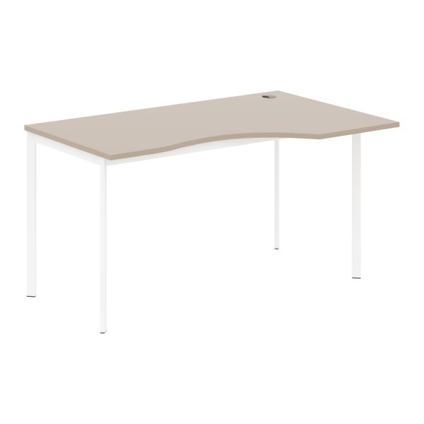 Стол эргономичный СА-2S(R) Мокачино/Белый 1400х900х755 Imago S