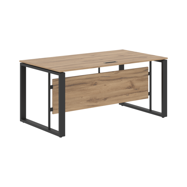Стол руководителя EST 169 Дуб Денвер светлый/Антрацит 1600х900х750 ENIO