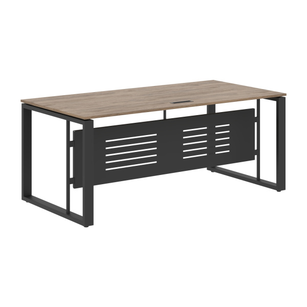 Стол руководителя EST 189M Кария Пальмира/Антрацит 1800х900х750 ENIO