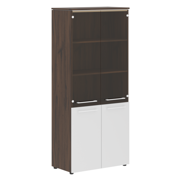 Шкаф комбинированный MHC 85.2 Белый/Дуб Денвер темный 854х423х1956 MORRIS TREND