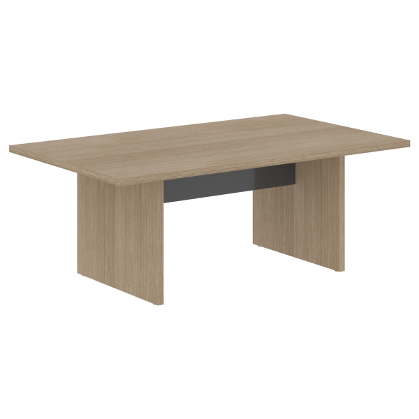 Стол переговорный 2000 СП-064-25-19 Дуб Натуральный/Серый глянец 2000х1200х750 KANON