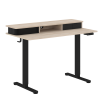 Стол письменный с подъемным механизмом HT501 Дуб Светлый/Черный 1200х600х720-1180  XTEN-UP