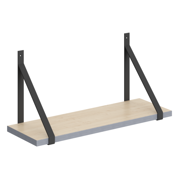 Полка с полкодержателями SH2-GINO Клен 630х210х300 COFFEE