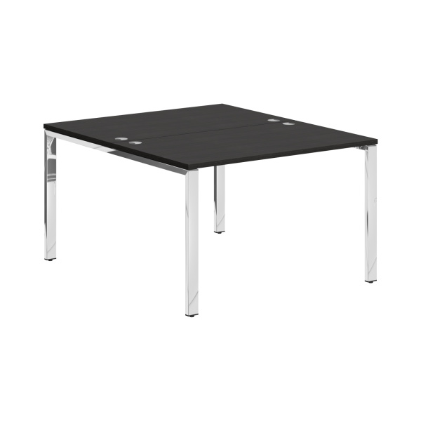 Стол 2-х местный XGWST 1214.1 Дуб Юкон Модерн/Нержавейка полированная 1200х1406х750 XTEN GLOSS