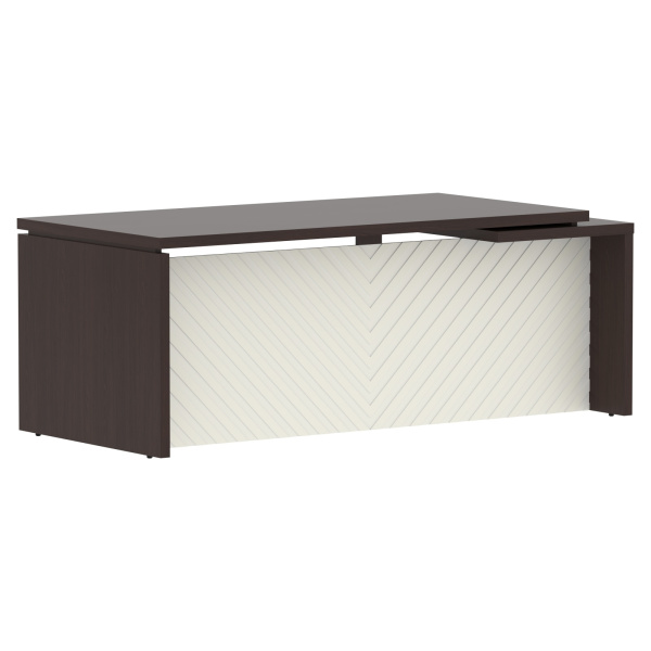 Стол руководителя TLCT 209(L) Венге Магия Z/Латте 2000х900х750 TORR LUX