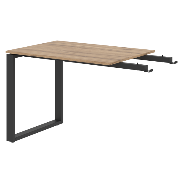 Брифинг-приставка EB 1070 Дуб Денвер светлый/Антрацит 1000х700х750 ENIO