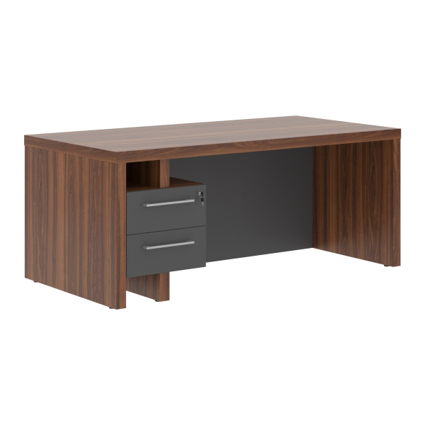 Стол руководителя ZSTD 189H.A Орех Даллас/Антрацит 1800х900х750 ZENN