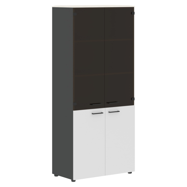 Шкаф комбинированный JHC 85.2 Ясень белый/Белый/Антрацит 856х452х1949 JAY