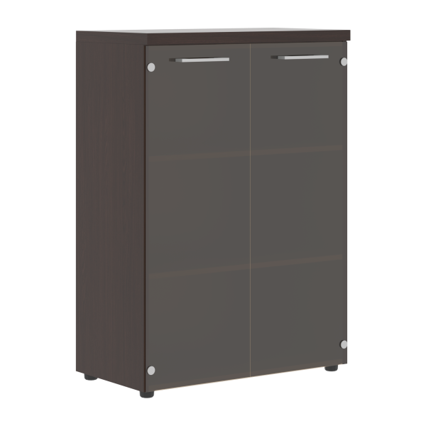 Шкаф со стеклянными дверьми и топом TMC 85.2 венге-магия Z 856х450х1203 TORR-Z