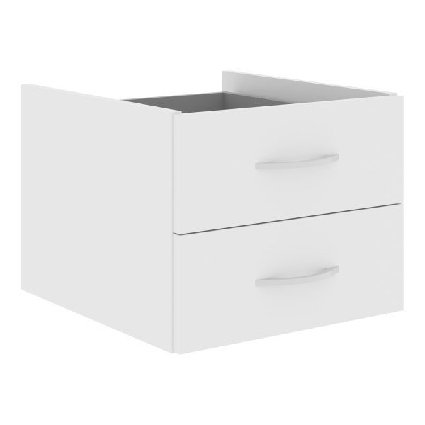 Тумба подвесная с 2-мя ящиками SC-2V.1 Белый 403х446х323 SIMPLE
