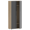 Гардероб СП-064-25-13 Серый глянец/Дуб Натуральный 900х450х2010 KANON