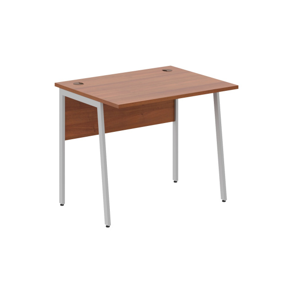 Стол прямой СП-1P Орех Французский/Алюминий 900х720х755 IMAGO PLUS