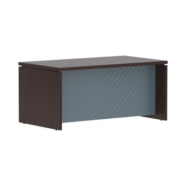 Стол руководителя TLST 169H Венге Магия Z/Серо-голубой 1600х900х750 TORR LUX