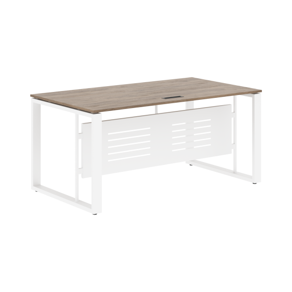 Стол руководителя EST 169M Кария Пальмира/Белый 1600х900х750 ENIO