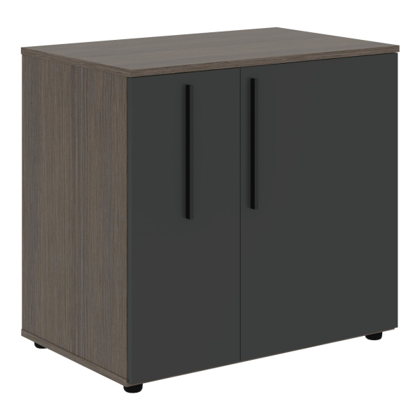 Тумба под фригобар VGR 8655 Яшма черный/Черный матовый/Дуб Сильвер 860х550х800 VELION