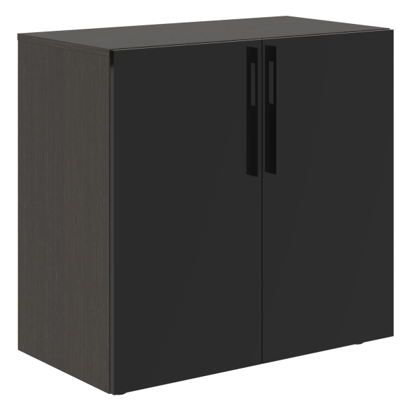 Тумба с фригобаром СП-064-25-08 Черный глянец/Дуб Мореный 940х500х900 KANON