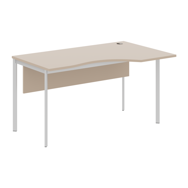 Стол эргономичный СА-2SD(R) Мокачино/Алюминий 1400х900х755 IMAGO-S